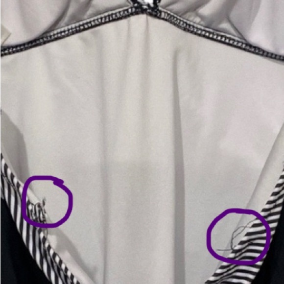 Medium Ruffled beachsissi brand black white converted to halter neck tie strap - Picture 6 of 7